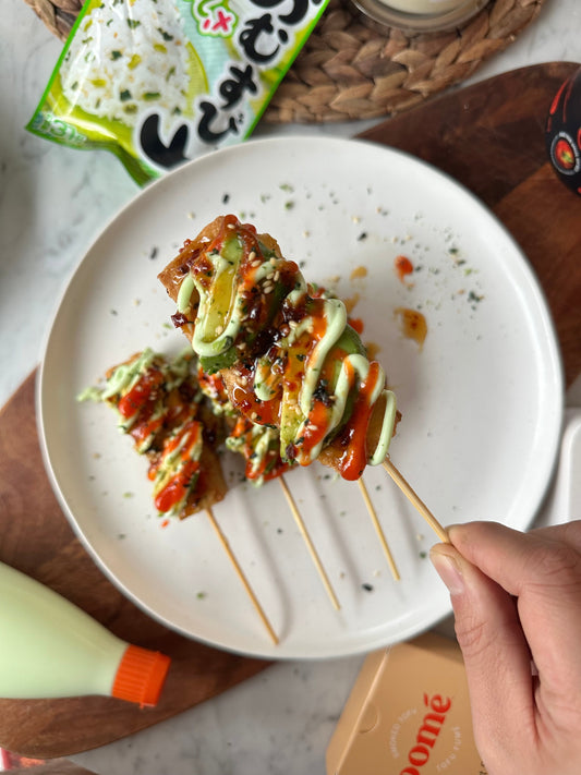 Sriracha Wasabi Japanese Tofu Corn Dog