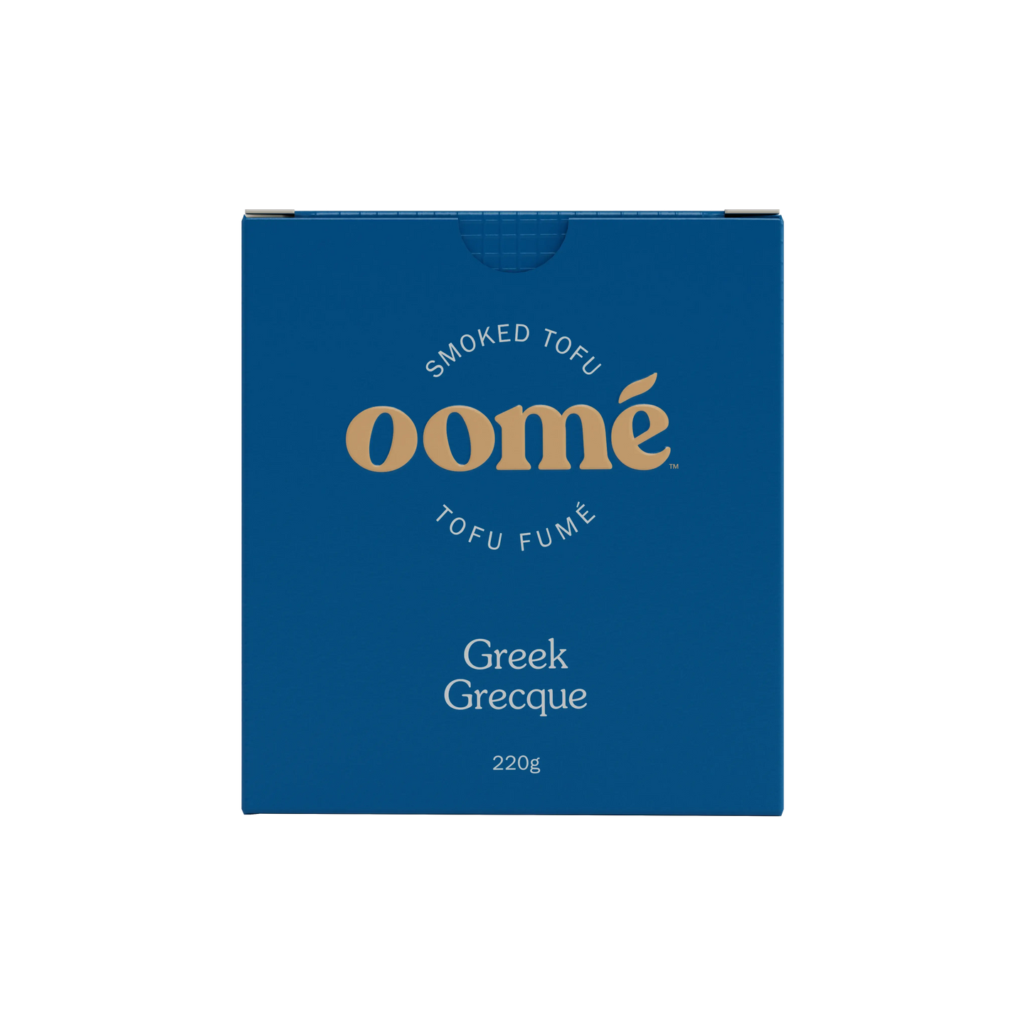 oome smoked tofu greek flavour packaging front of pack