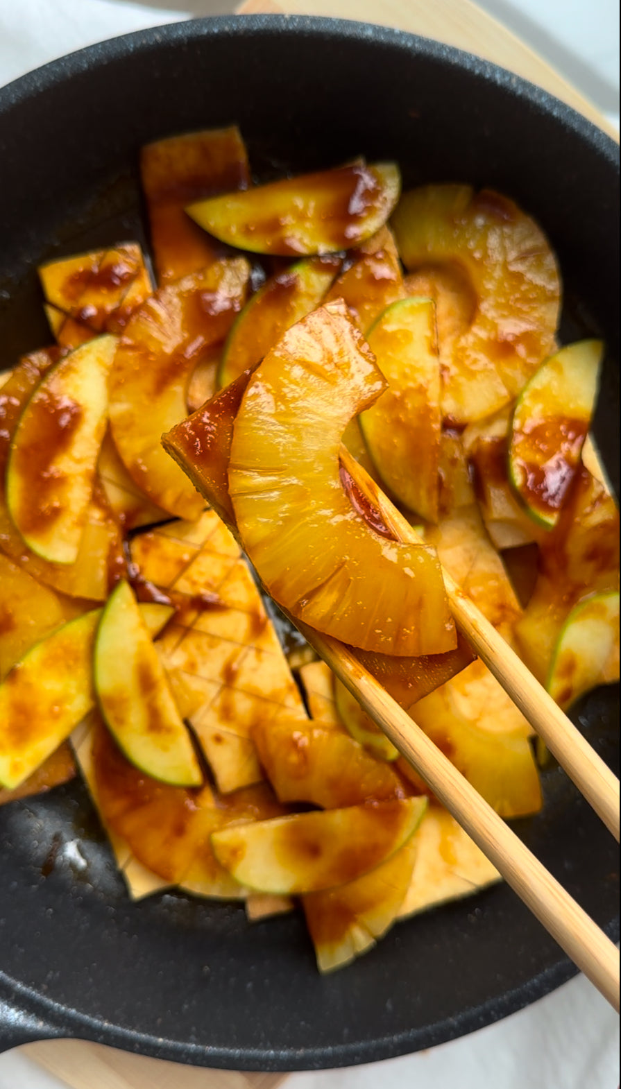 Pineapple Mango Braised Smoked Tofu