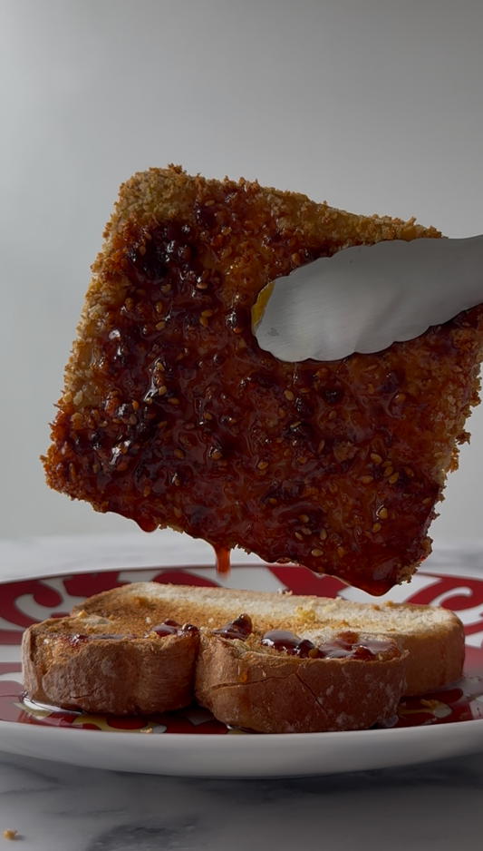 Panko Hot Maple Cheese oomé Katsu Sandwich 🍯🔥