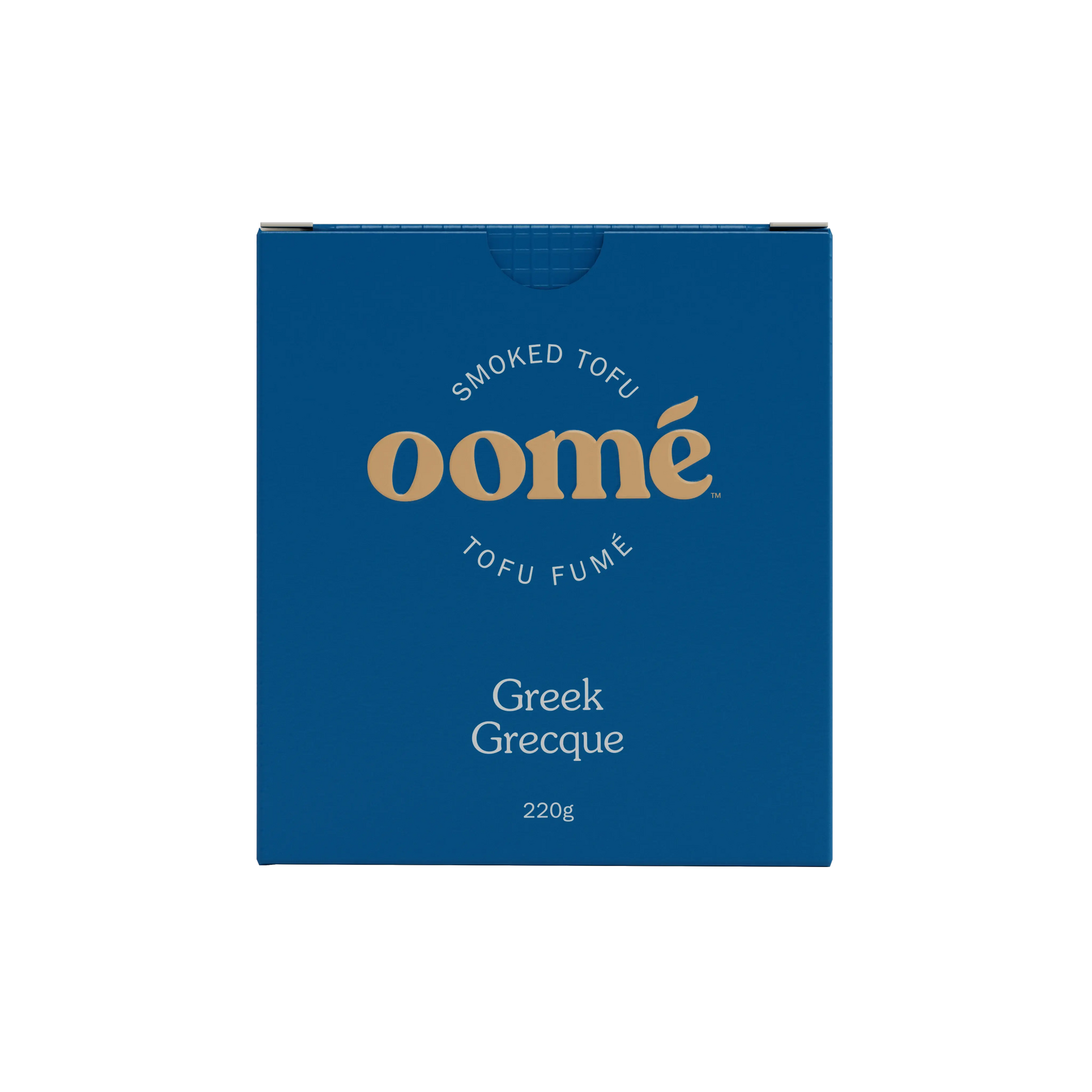 oome smoked tofu greek flavour packaging front of pack