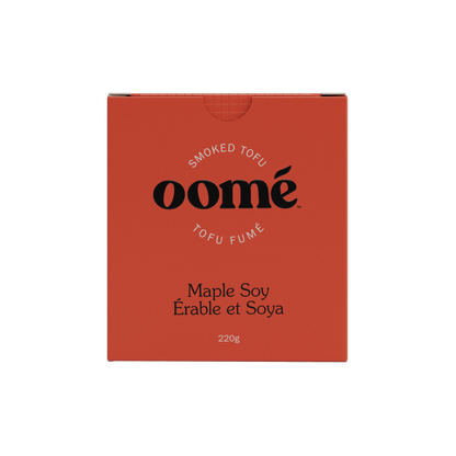 oome smoked tofu maple soy packaging front of pack